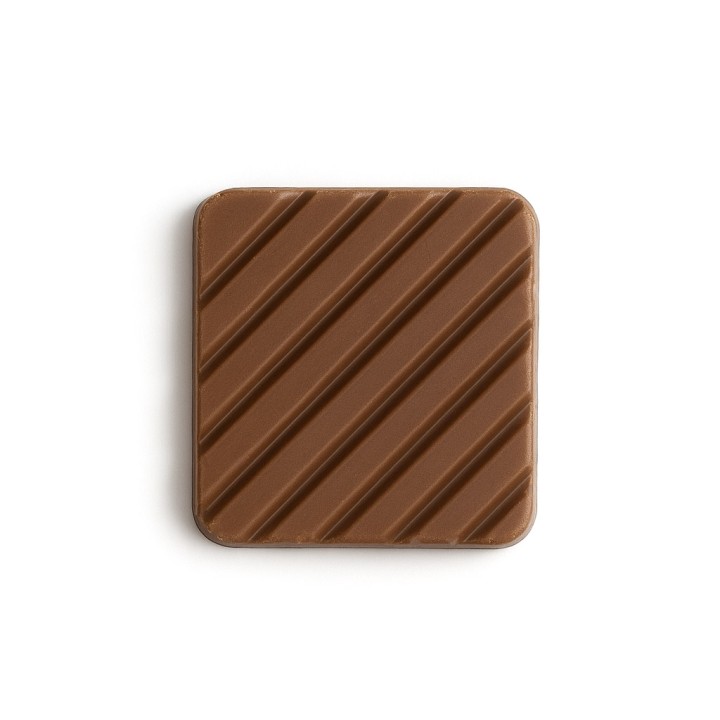 Chocolats carrés en réglette