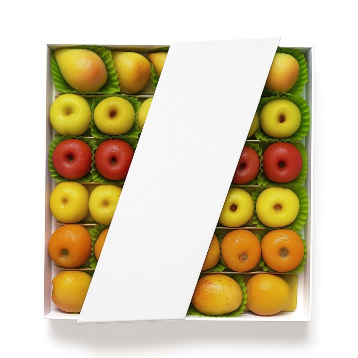 Pâtes d'amande fruits (34) en boîte