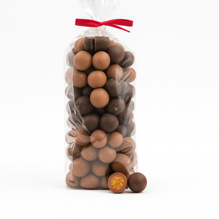 Billes choco-céréales de blé en sachet