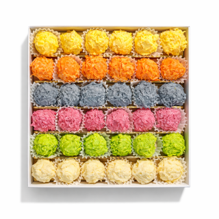 Coffret de 36 Chardons liqueurs chocolat