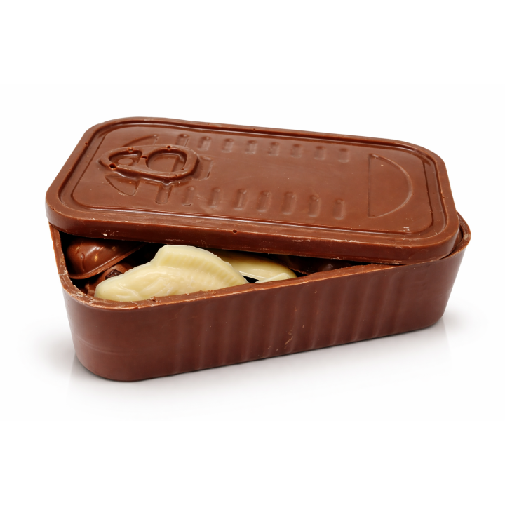 Boîte à sardines en chocolat