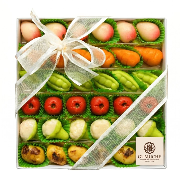 Pâtes d'amande légumes (36)  en boîte