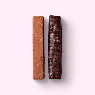 Duo de barres praliné