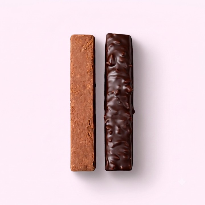 Duo de barres praliné