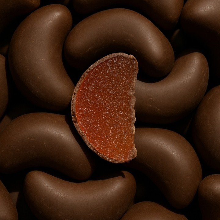 Tranche pâte de fruit orange en sachet