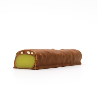 Bûche pâte d'amande chocolat noir ou lait