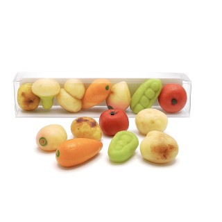 Pâtes d'amande fruits ou légumes en réglette