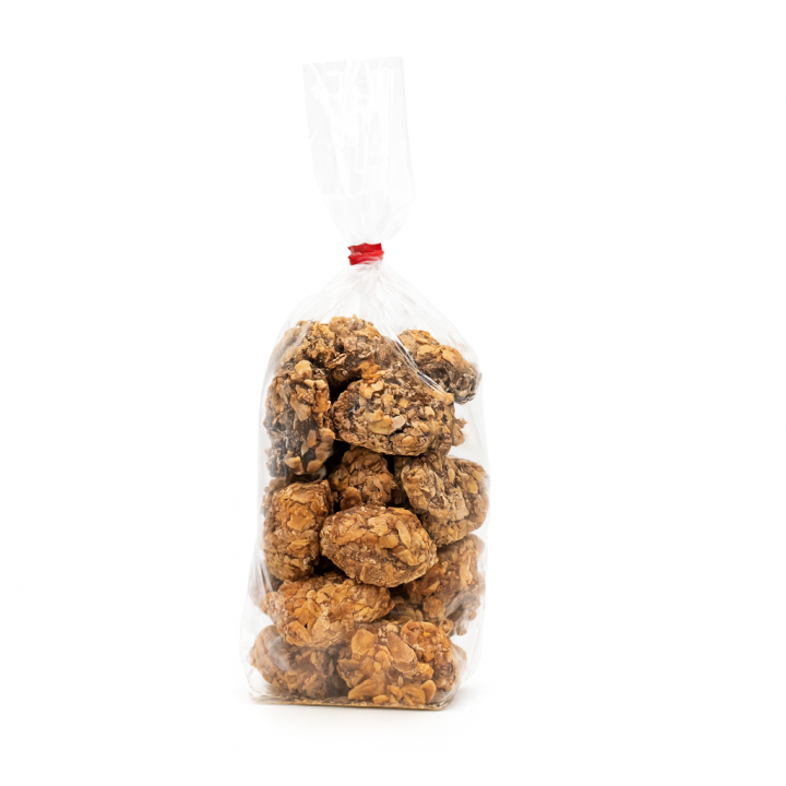 Croquants liqueurs chocolat noir et chocolat lait en sachet