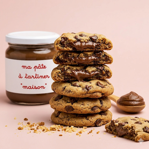 Cookies fourrés à la pâte tartiner